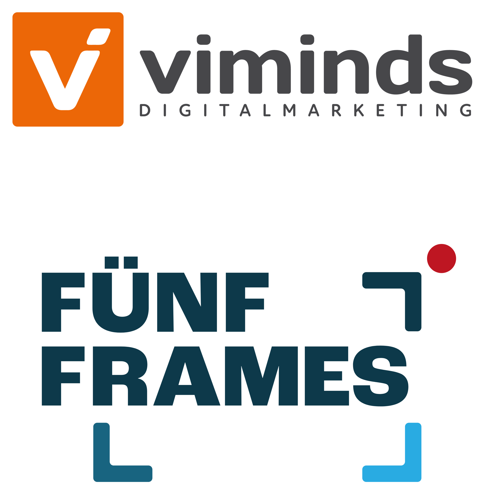 viminds fuenfframes kooperation logos